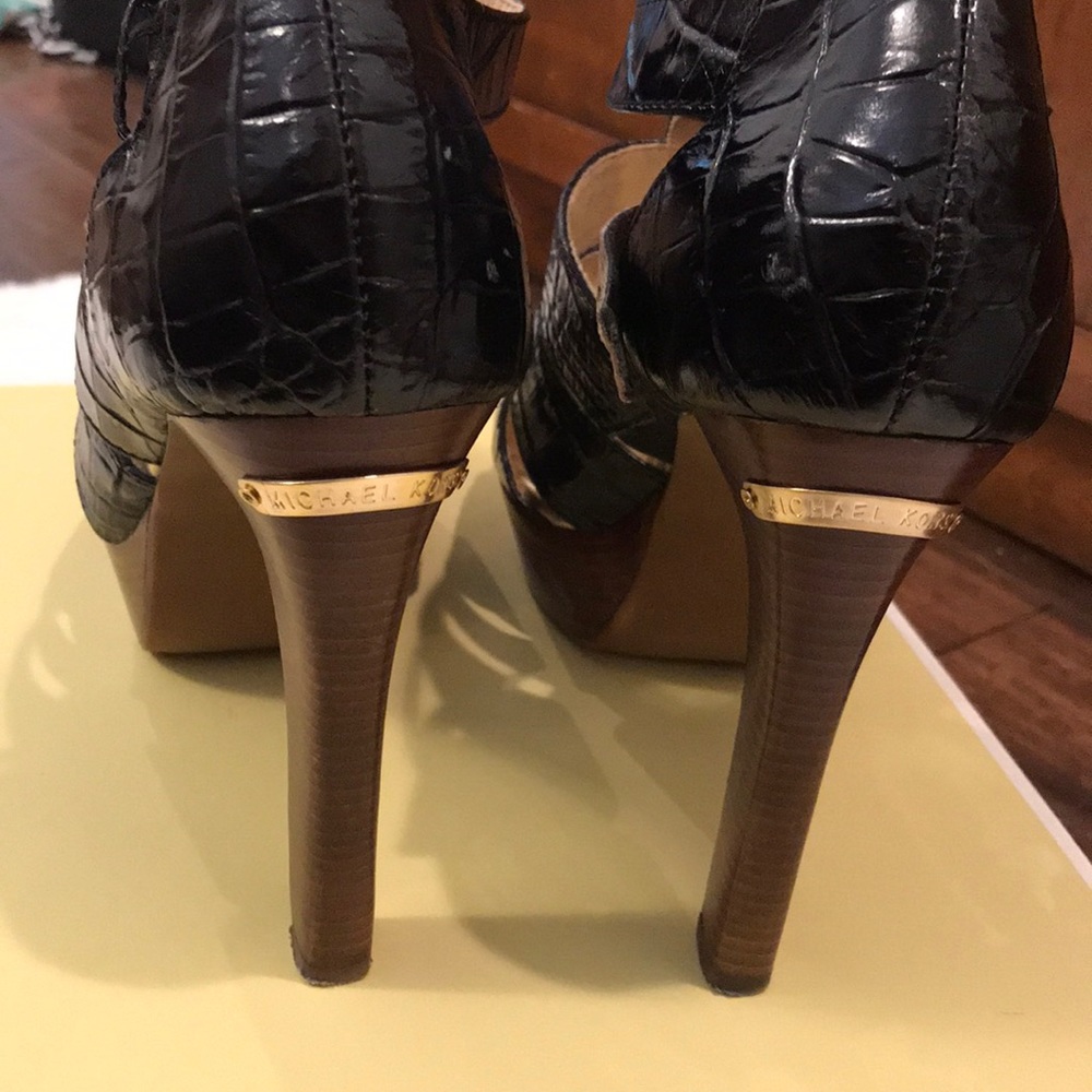 Michael Kors Camden platform shoe black size 8.5 - Picture 3 of 8